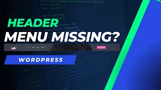 Menu not showing in wordpress | Header menu missing in blog page