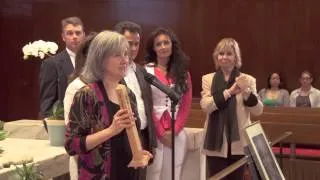 EN - Bruno Groening Circle of Friends is Awarded with the Peace Pole at the UN Tillmann Chapel, NY