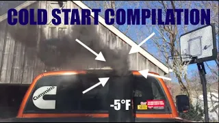 DIESEL COLD START COMPILATION