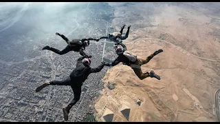 Skydiving the Great Pyramids of Giza