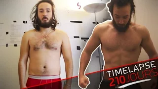 ÉVOLUTION CORPS 210 JOURS - transformation Timelapse