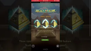 Legacy of Egypt Real Money Slots At Syndicate Casino (link in description)