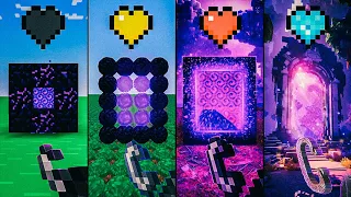 Minecraft: all nether portals with different hearts