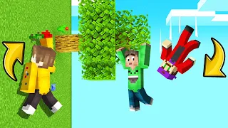 MINECRAFT But GRAVITY Is SIDEWAYS! (Hold On)