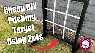 Pitchers Pocket Pro 9 pocket DIY Pitching Net. How to build at home cheap !