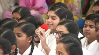Gratitude Program by the girl students of Sri Sathya Sai Higher Secondary School - 19 Feb 2016