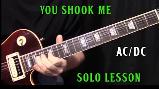 how to play "You Shook Me All Night Long" by AC/DC - guitar solo lesson