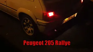 Peugeot 205 Rallye Revving exhaust sound