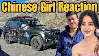 Chinese Girl Falls in Love With Scorpio-N 😍 |India To Australia By Road| #EP-25