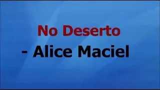 No Deserto - Alice Maciel playback com letra