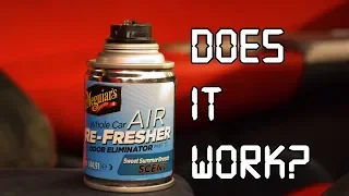 Meguiar's air re-fresher (does it work?)