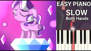 The Pony I Want to Be (SLOW) Both Hands Easy Piano Tutorial My Little Pony Season 5 Theme Song