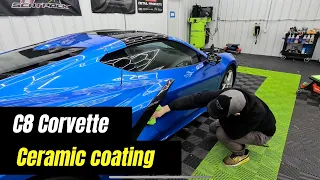 New C8 corvette getting pro grade ceramic coating