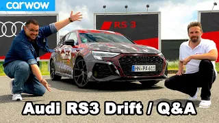 Audi RS3 (2021) - Eure Antworten im Drift mit Dean & Meic / Neue RS Modi / Torque Splitter / Sound