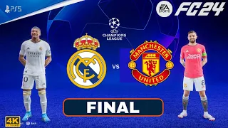 🔴Live:  UCL Final | Real Madrid vs Manchester United | Full Highlights | EA FC 24 Gameplay