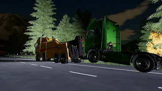 Fs22 🚛 Avtovleka Flexi-car towing🚚an overturned truck on the highway S01 E03🚚🚚 with @bluegamers896🚚