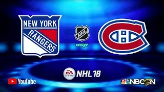 NHL® 18 Season | New York Rangers v.s. Montreal Canadiens