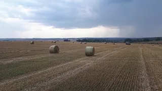 Прессуем солому на больших полях