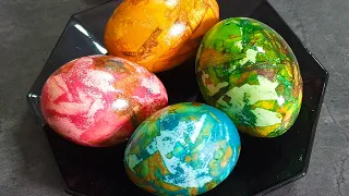 How to make Marbled Easter Eggs with onion skins
