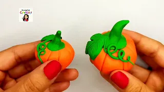 How to make pumpkin with clay | Clay vegitable