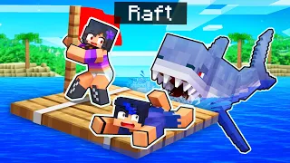 We're STUCK On A RAFT In Minecraft!