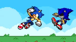 Sonic Vs Metal Sonic Sprite Test