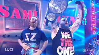 Kevin Owens & Sami Zayn Entrance as Undisputed WWE Tag Team Champions: WWE Raw, May 29, 2023