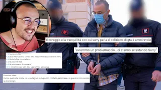 Reaction ai commenti del video con i Carabinieri