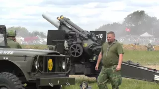 155mm Howitzer firing Blanks at War & Peace Revival 2015