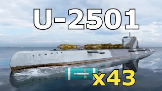 World of WarShips U-2501 - 4 Kills 221K Damage