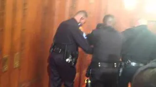 Protester arrested at Cleveland City Hall