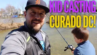 TEACHING A KID TO USE A BAITCASTER - QUARANTINE HOME SCHOOL