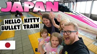 HELLO KITTY SHINKANSEN | Cutest Bullet Train Ride from Osaka to Fukuoka?