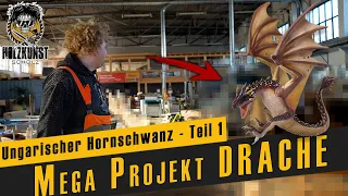 Riesiger Drache aus Holz / Locke Potter und das größte Schnitzprojekt / Teil 1