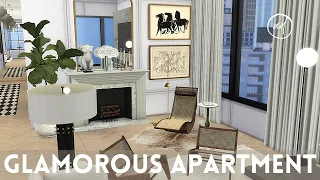 GLAMOROUS APARTMENT FOR A MOVIE STAR || Sims 4 || CC SPEED BUILD