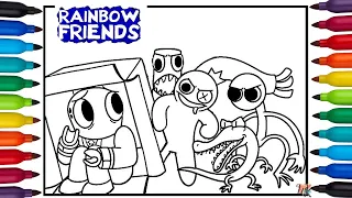 Roblox Rainbow Friends Coloring Pages | Roblox Rainbow Friends all seven | Cartoon - On & On [NCS]