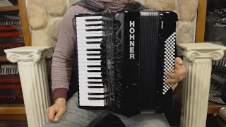 HOHNBRA96BK - Black Hohner Bravo III Piano Accordion LMM 37 96 $1999