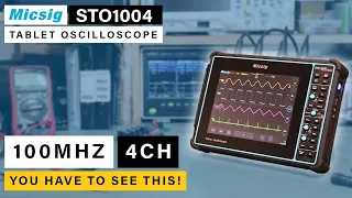 Micsig STO1004  Tablet Oscilloscope⭐ 4 Channels & 100Mhz ⭐ You have to see this!