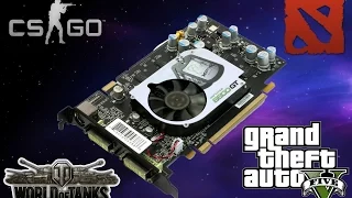 Тест и разгон Nvidia Geforce 8600GT 512mb: World of Tanks, GTA5, Counter-Strike: Global Offensive