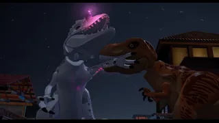 LEGO® Jurassic World™ T-Rex Vs Indominus Rex - Jurassic World Ending