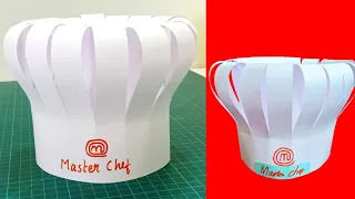 How To Make Master Chef Cap | How To Make Master Chef Hat | How To Make Chef Hat With Paper |DIY Hat