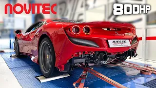 Ferrari F8 Tributo (800HP) feat. NOVITEC Exhaust + Catless downpipes | SOUNDS LIKE A N/A ENGINE?!?