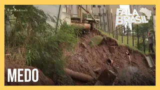 Deslizamento de terra deixa moradores em pânico na zona sul de SP