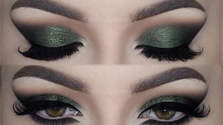 ♡  Olive Green Cat Smokey Eyes ♡ Make Up Tutorial | Melissa Samways