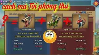 Chia sẻ kinh nghiệm train lính traprally |Lords Mobile