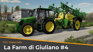 DISERBO COLZA E ORZO DI SUPER PRECISIONE! JD PowrSpray - La Farm di Giuliano #4 | FS22 Mappa Italia