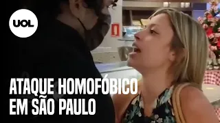 Padaria em SP mostra novas imagens com mais ataques homofóbicos; mulher diz que foi vítima