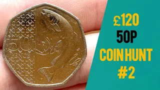 The Salmons Are Back!!! £120 50p Coin Hunt #2