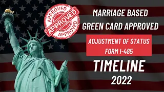 Marriage based Adjustment of status (Form I-485) timeline 2023 | Green Card Approved  | No Lawyer