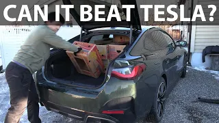 BMW i4 M50 banana box test